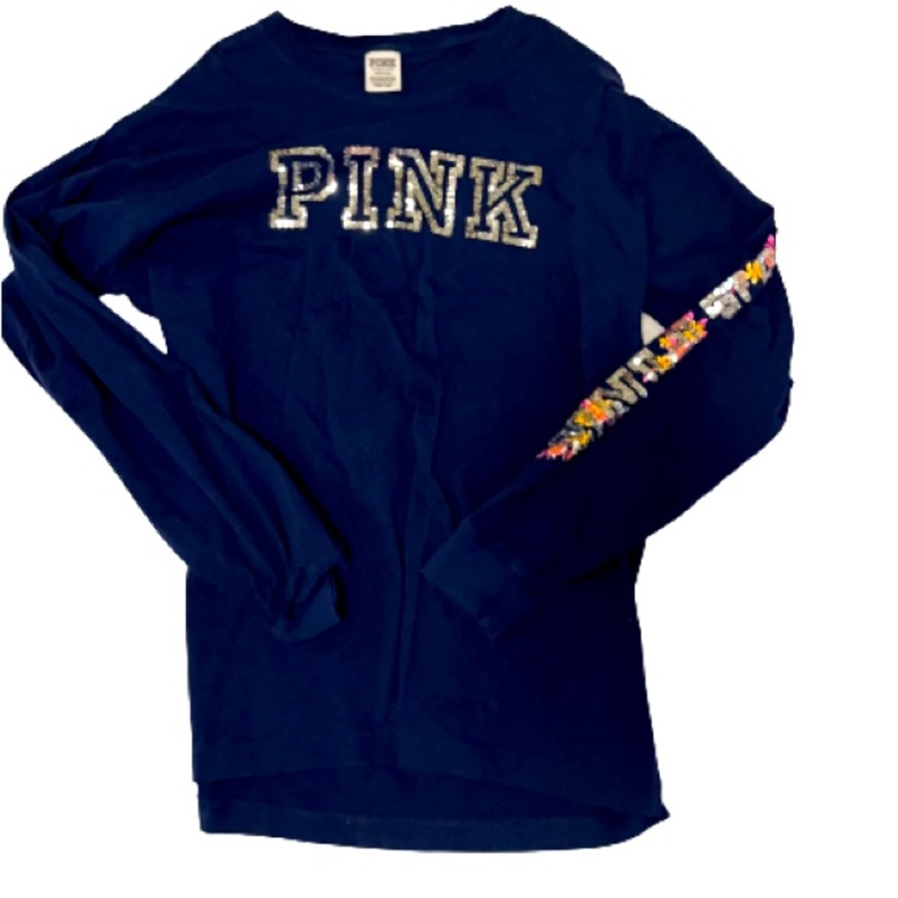 PINK bling Victoria’s Secret long sleeve shirt large